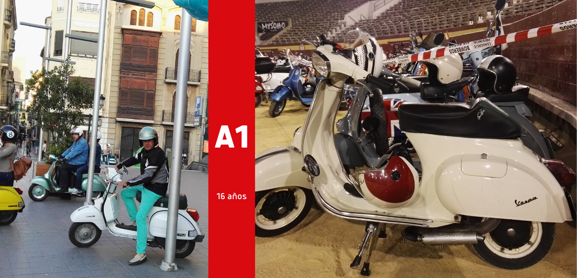 Motos de autoescuela Belba para las prácticas del permiso de conducir