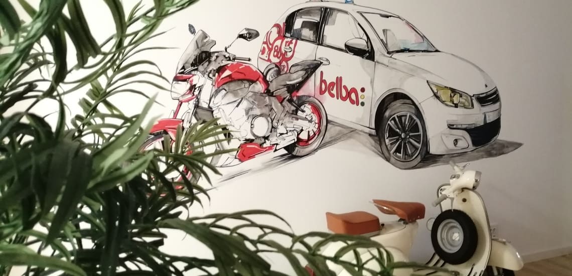 Motocicleta de autoescuela Belba para sacar el permiso A1 en Castellón